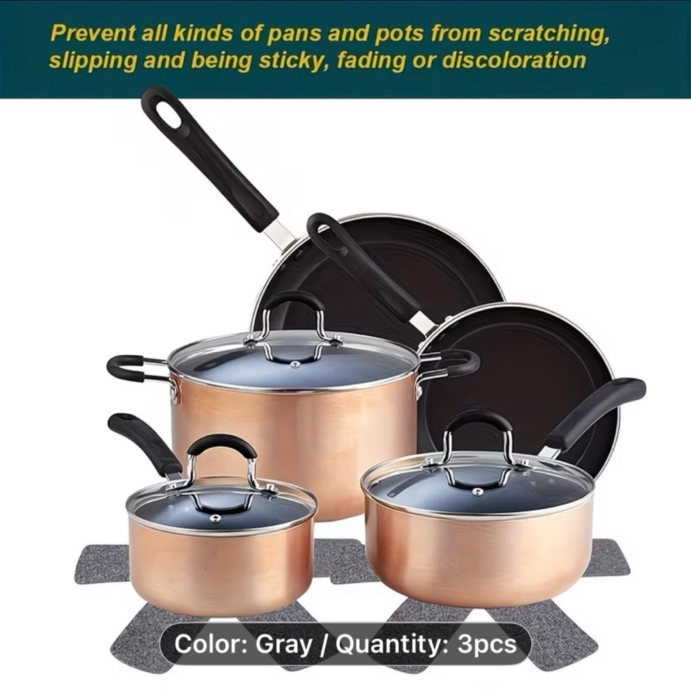 Heat-Resistant Felt Pot and Pan - Non-Slip Scratchproof Stove, Heavy-Duty